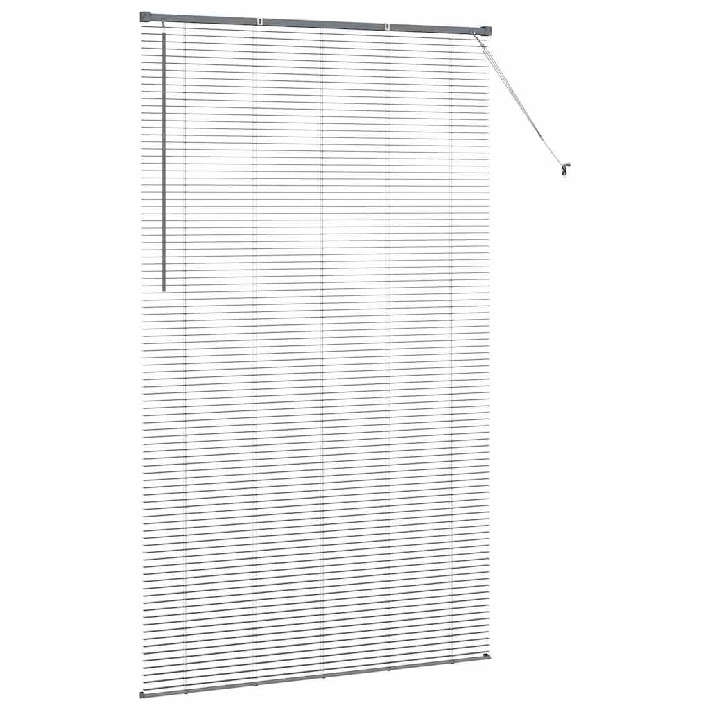 Tenda Veneziana Grigio Scuro 220 x 135 cm 25 mm Alluminio