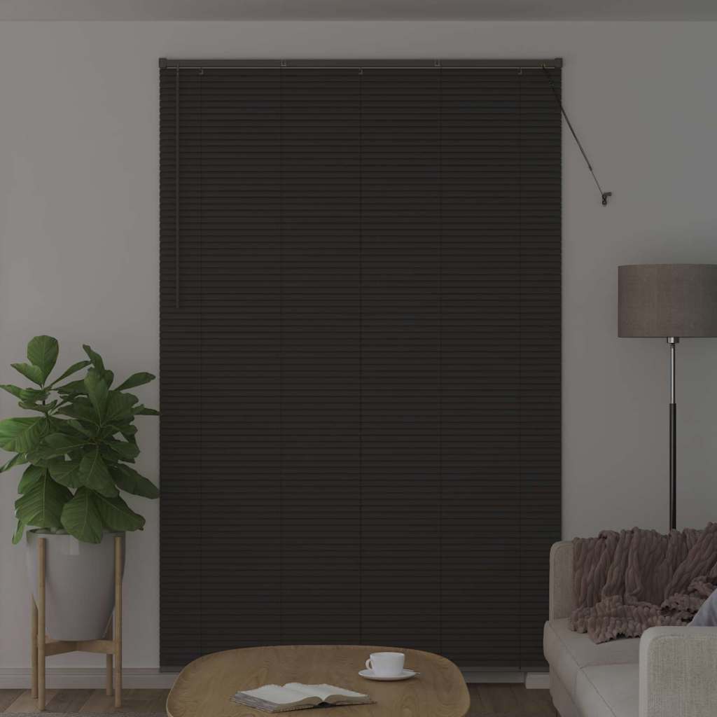 Tenda Veneziana Grigio Scuro 220 x 140 cm 25 mm Alluminio