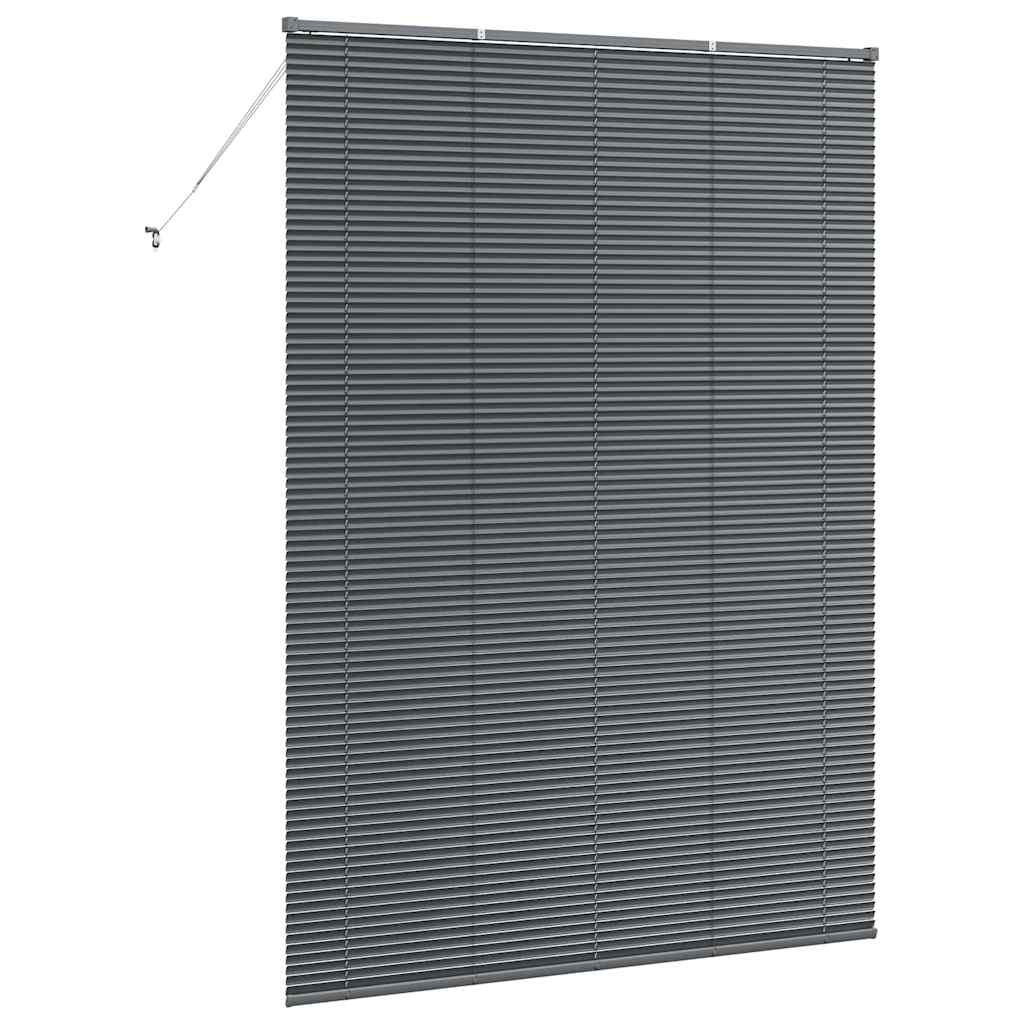Tenda Veneziana Grigio Scuro 220 x 155 cm 25 mm Alluminio