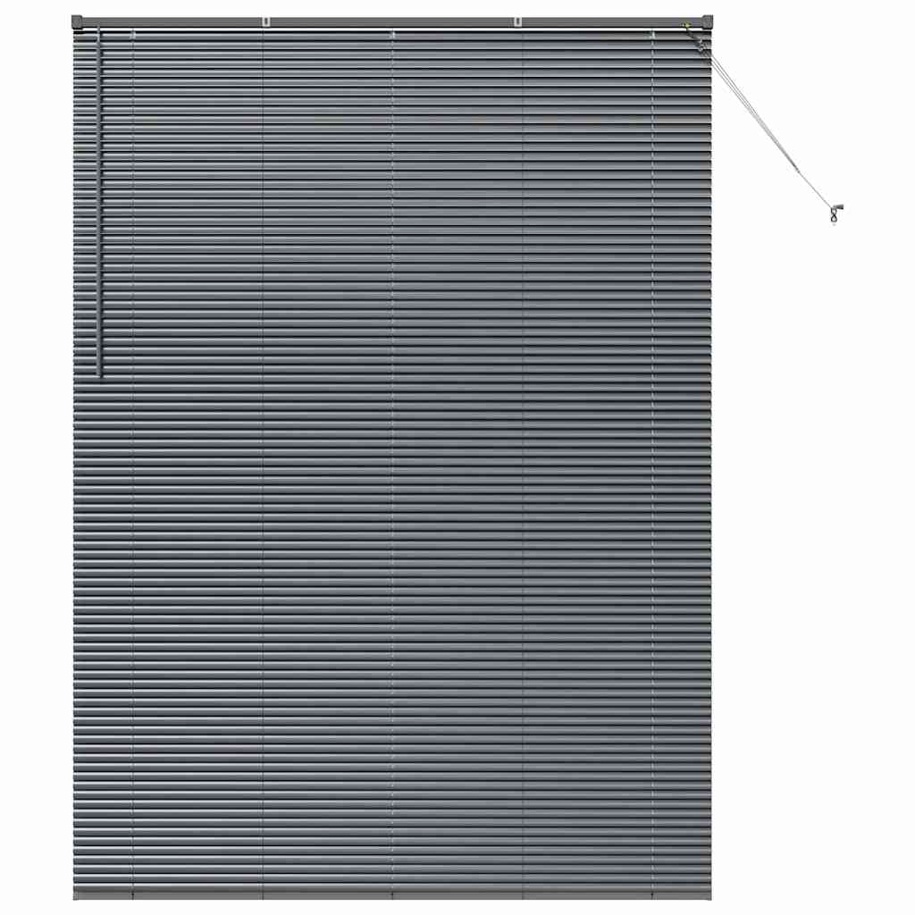 Tenda Veneziana Grigio Scuro 220 x 160 cm 25 mm Alluminio