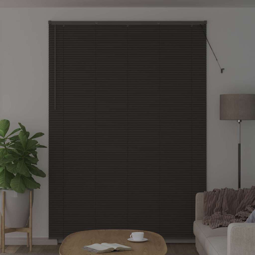 Tenda Veneziana Grigio Scuro 220 x 160 cm 25 mm Alluminio