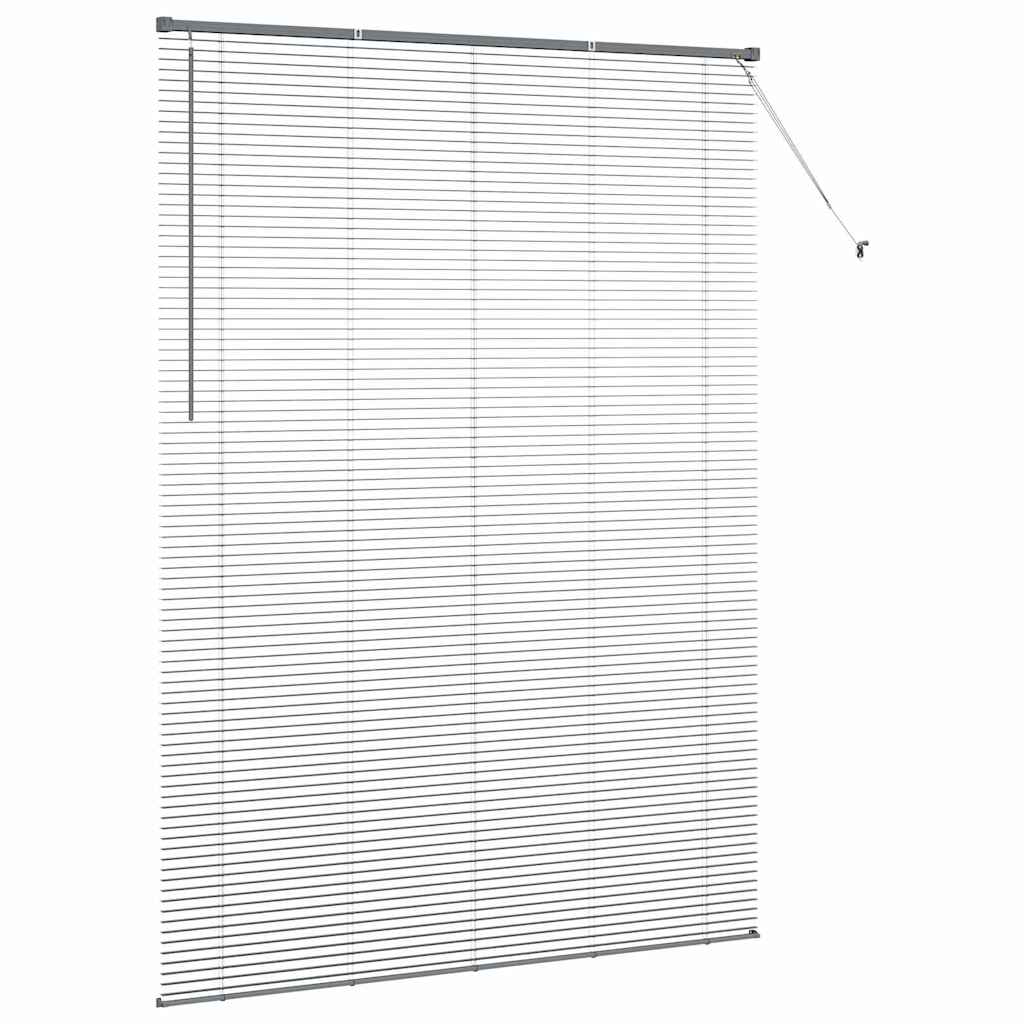 Tenda Veneziana Grigio Scuro 220 x 160 cm 25 mm Alluminio