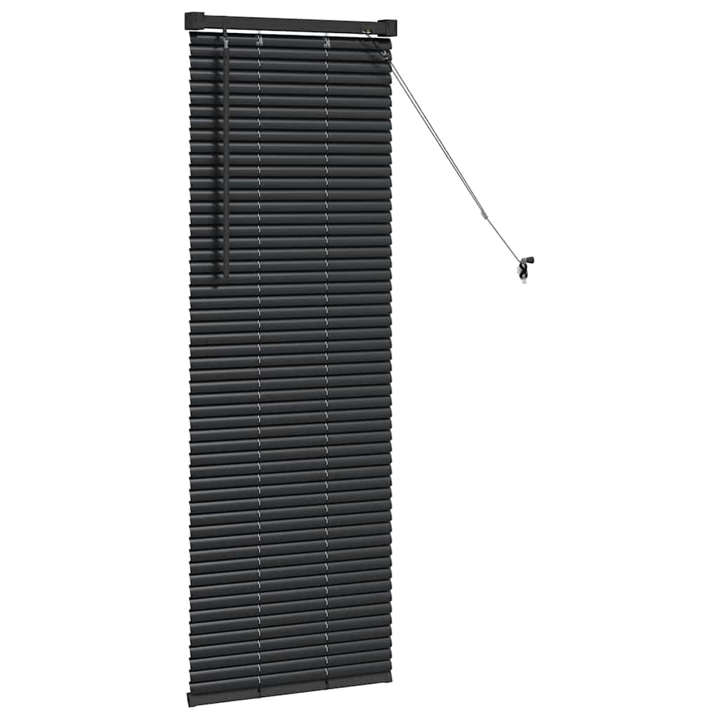 Tenda Veneziana Nero 130 x 45 cm 25 mm Alluminio