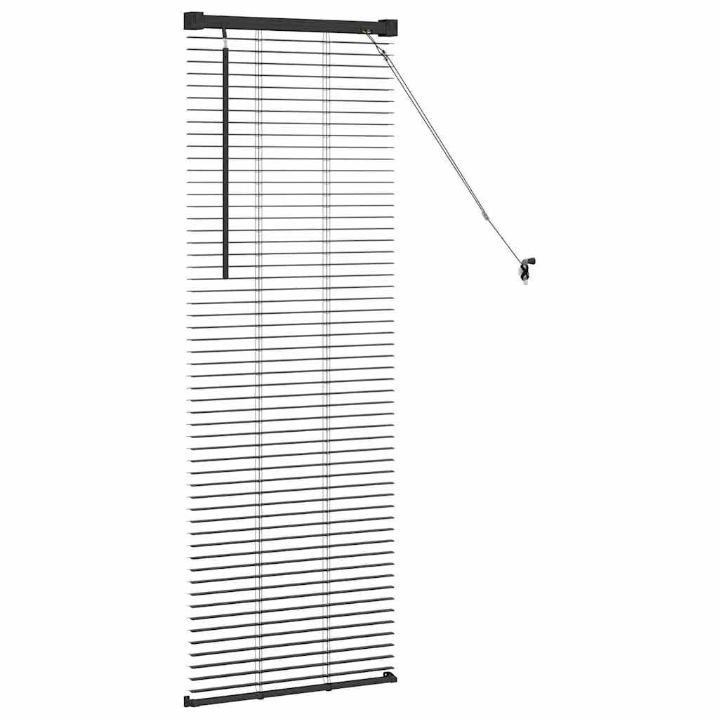Tenda Veneziana Nero 130 x 45 cm 25 mm Alluminio
