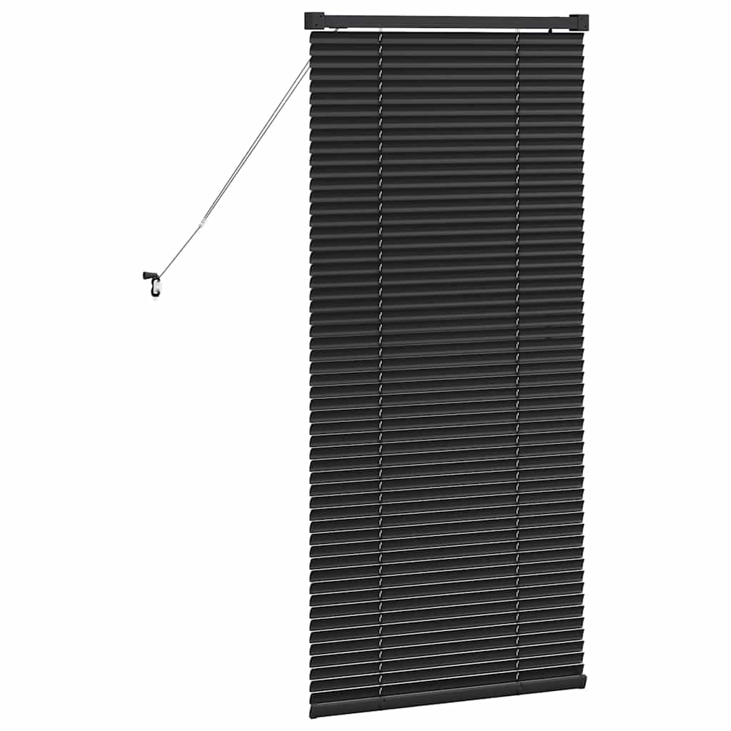 Tenda Veneziana Nero 130 x 60 cm 25 mm Alluminio