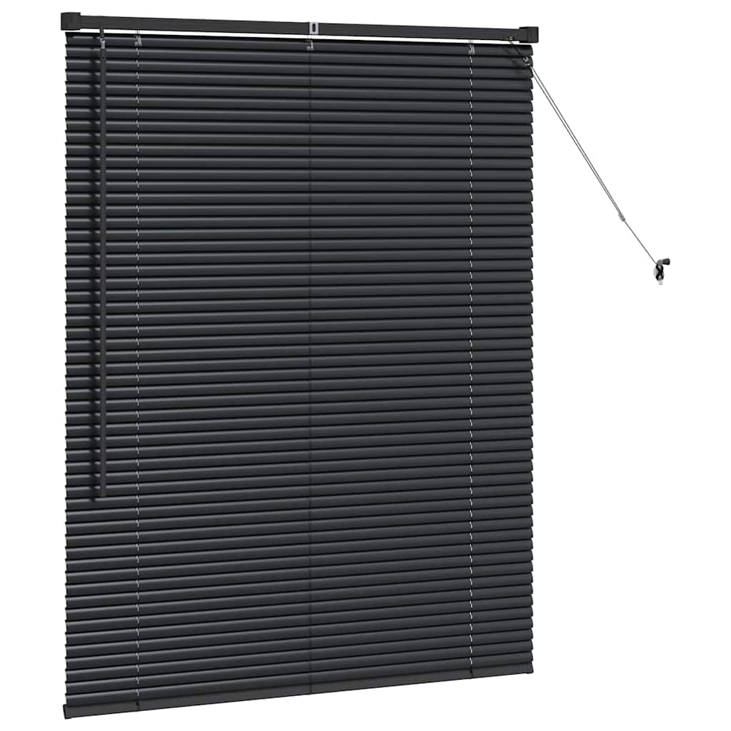 Tenda Veneziana Nero 130 x 105 cm 25 mm Alluminio