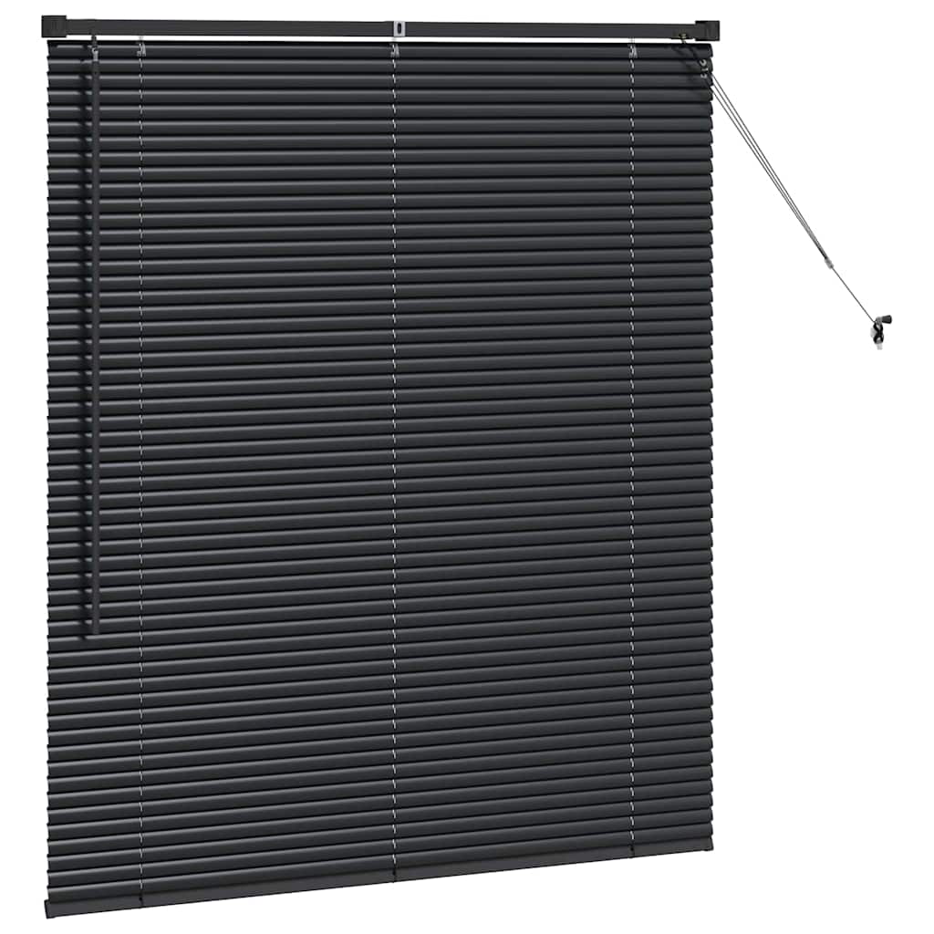 Tenda Veneziana Nero 130 x 110 cm 25 mm Alluminio