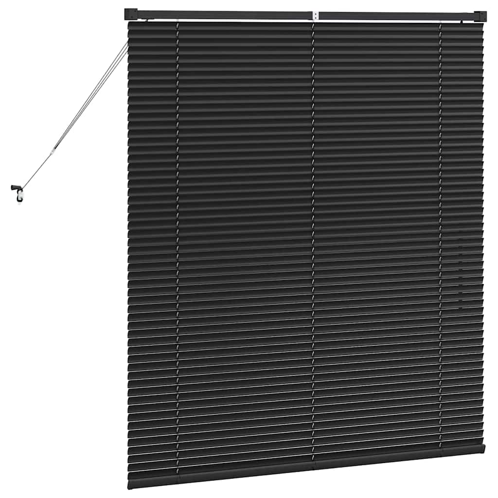 Tenda Veneziana Nero 130 x 110 cm 25 mm Alluminio