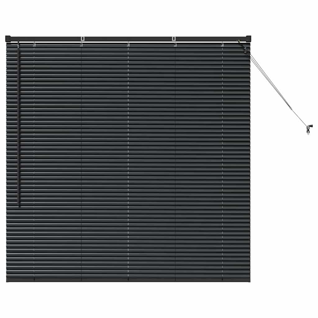 Tenda Veneziana Nero 130 x 125 cm 25 mm Alluminio