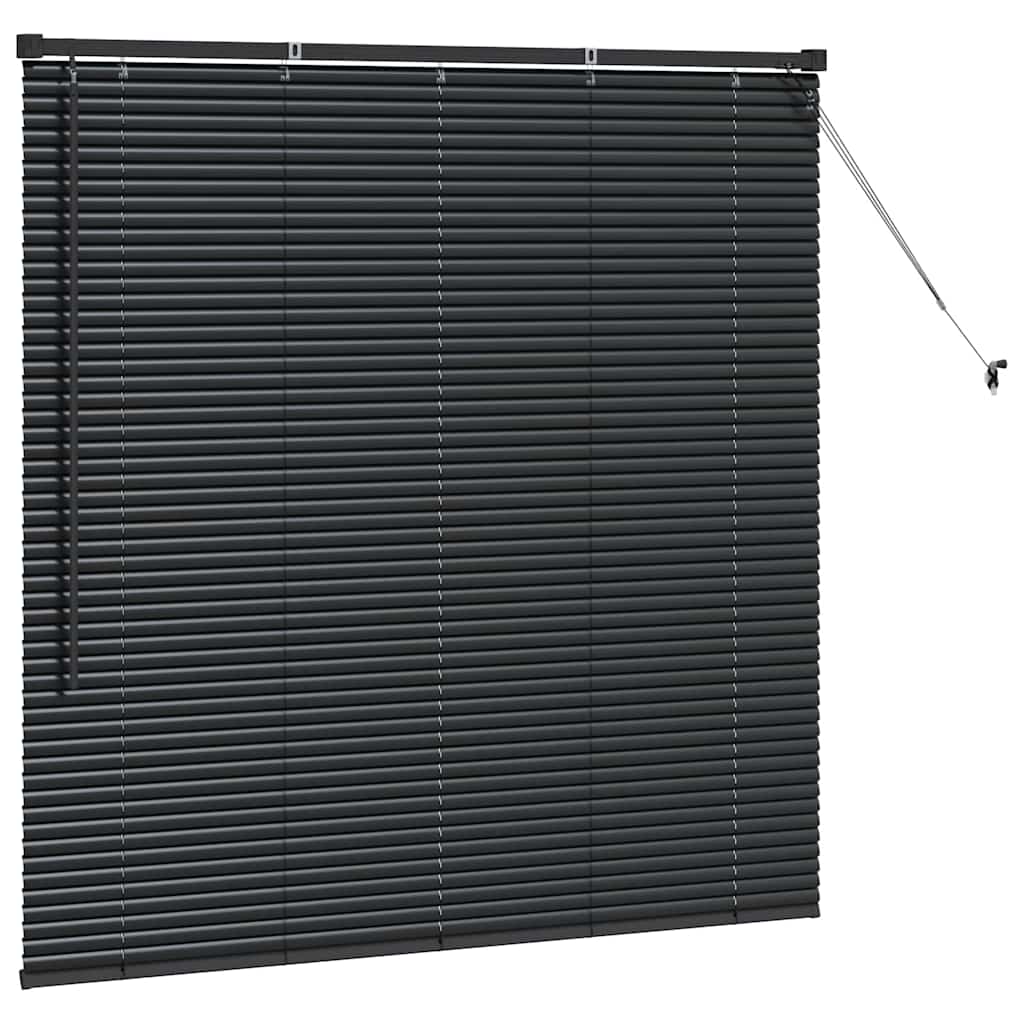 Tenda Veneziana Nero 130 x 130 cm 25 mm Alluminio