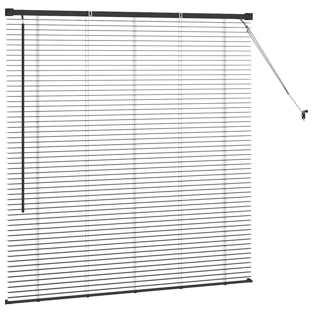 Tenda Veneziana Nero 130 x 130 cm 25 mm Alluminio