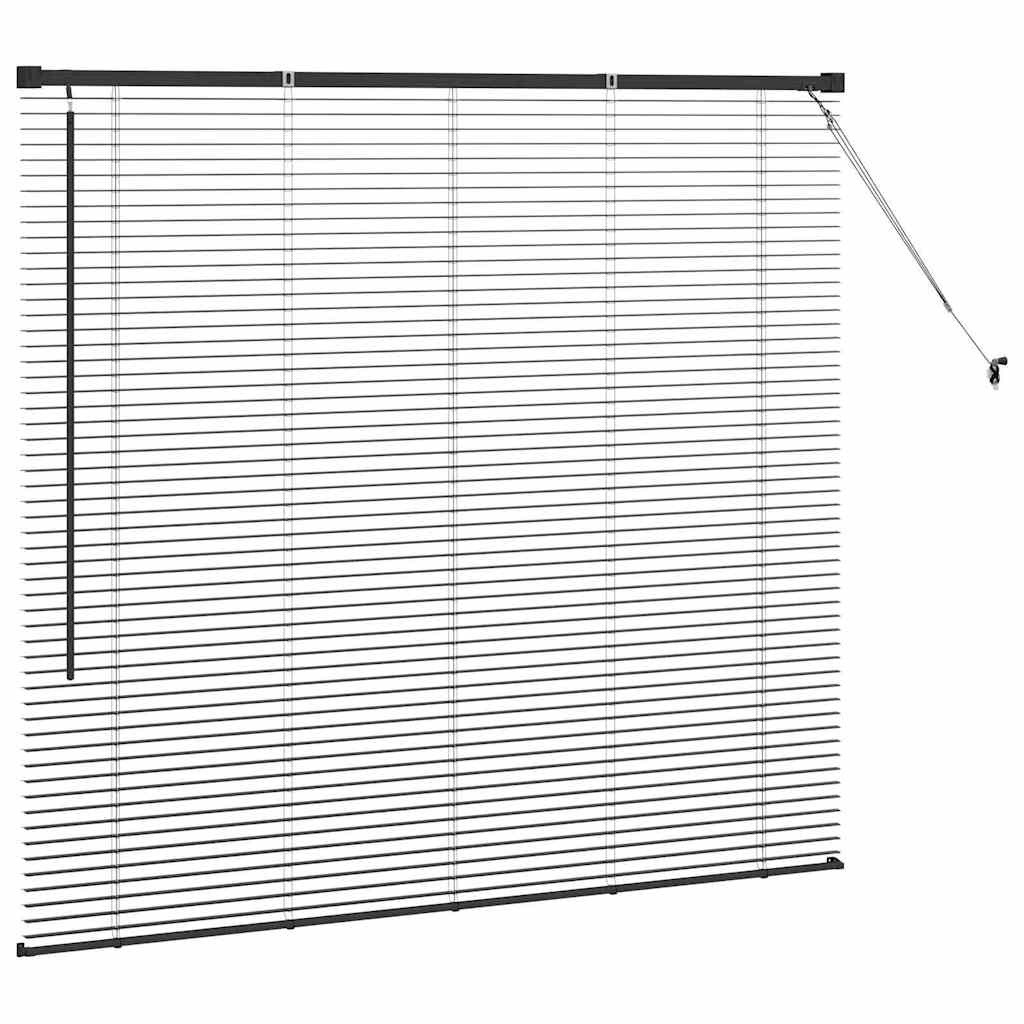 Tenda Veneziana Nero 130 x 145 cm 25 mm Alluminio