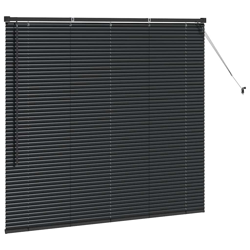 Tenda Veneziana Nero 130 x 150 cm 25 mm Alluminio