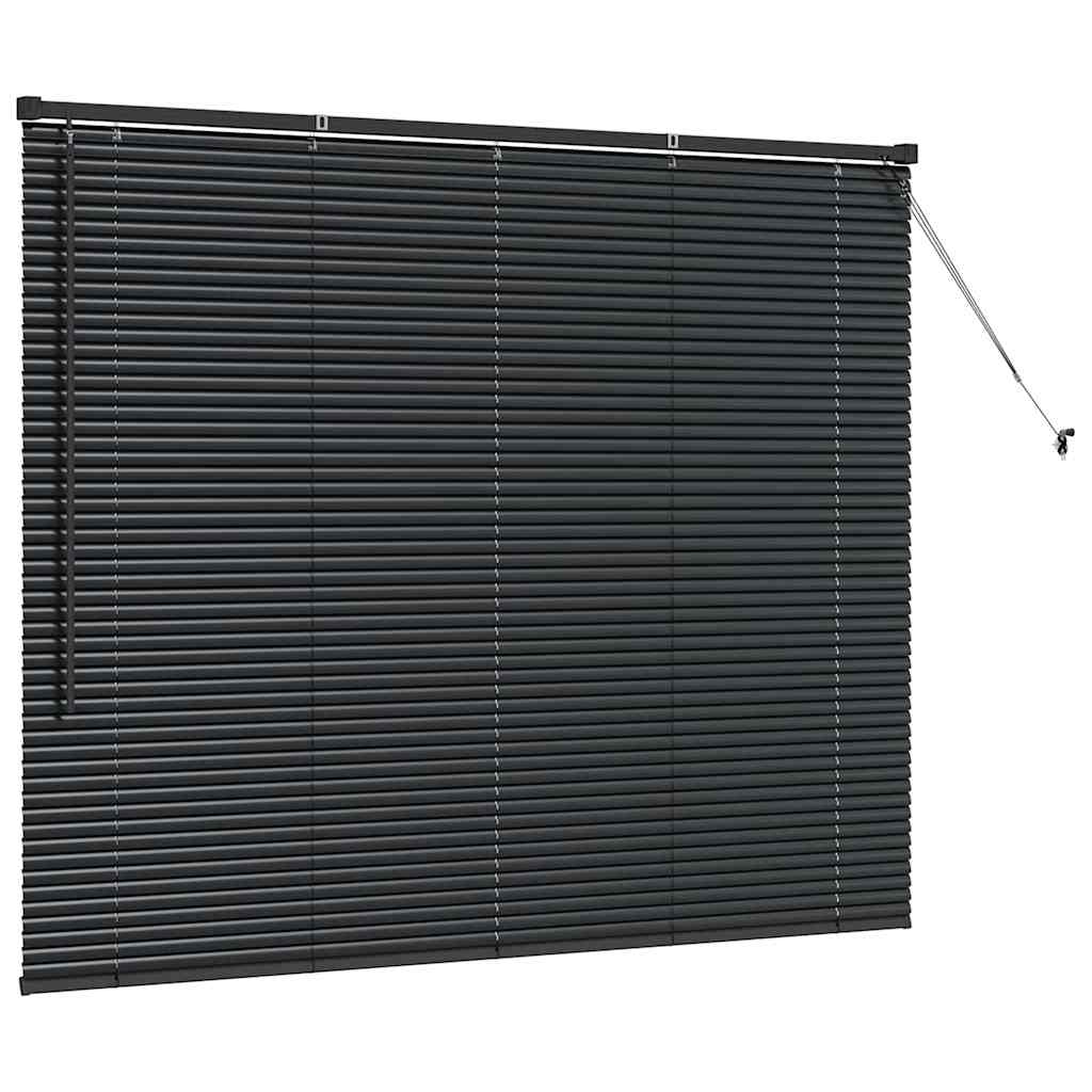 Tenda Veneziana Nero 130 x 155 cm 25 mm Alluminio