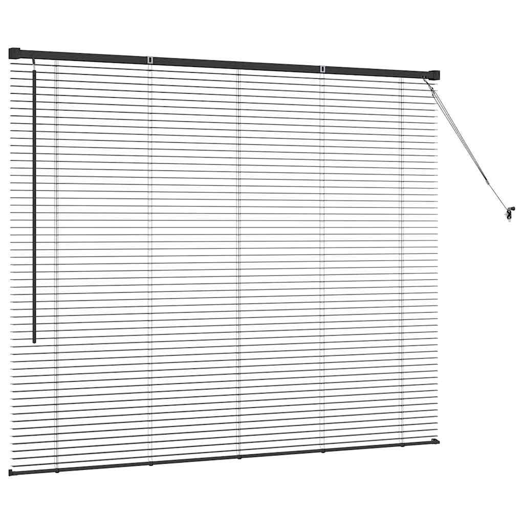 Tenda Veneziana Nero 130 x 155 cm 25 mm Alluminio