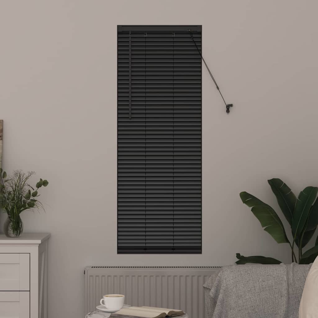 Tenda Veneziana Nero 175 x 45 cm 25 mm Alluminio