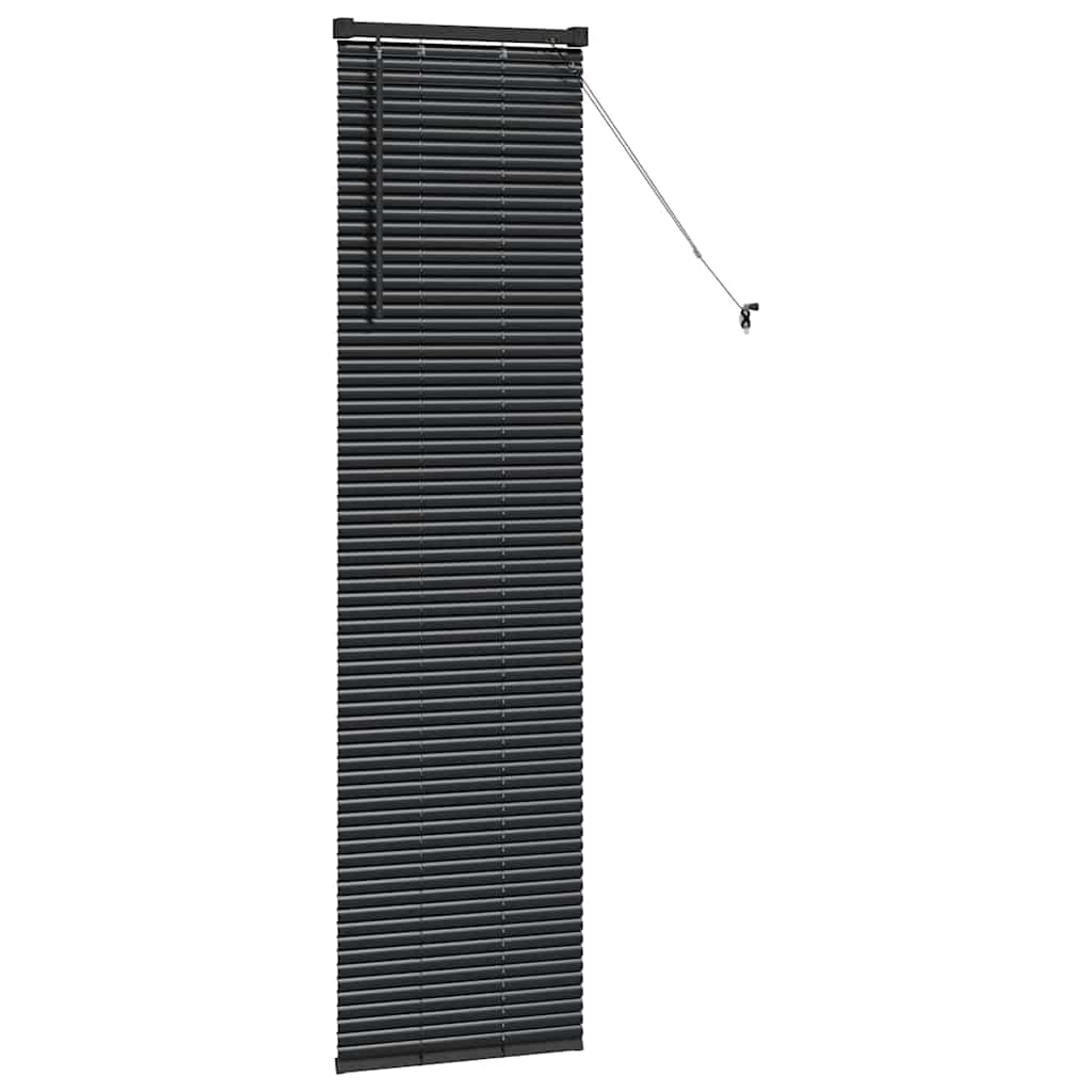 Tenda Veneziana Nero 175 x 45 cm 25 mm Alluminio