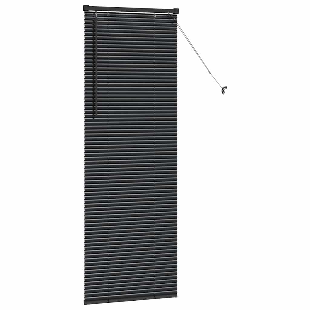 Tenda Veneziana Nero 175 x 55 cm 25 mm Alluminio