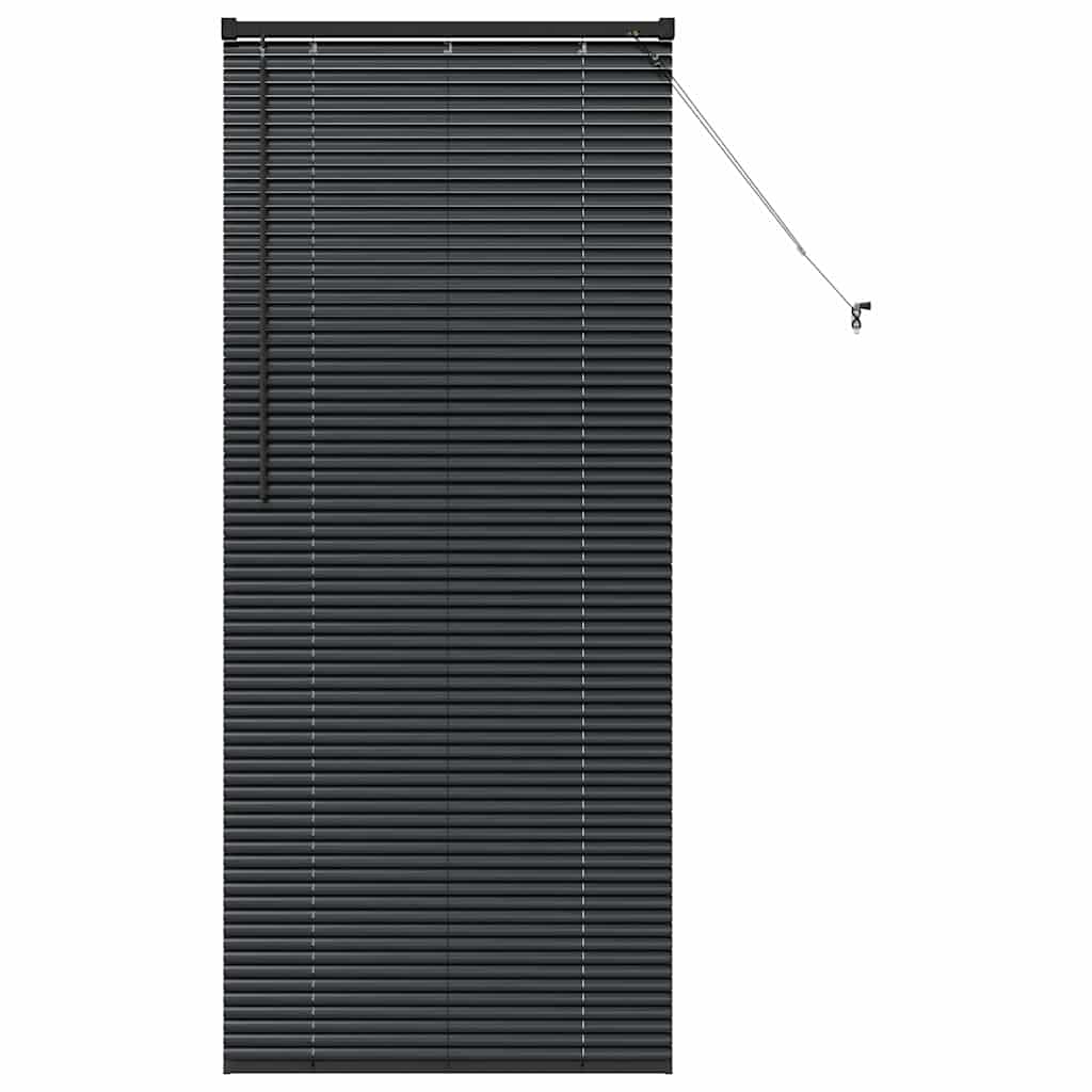 Tenda Veneziana Nero 175 x 75 cm 25 mm Alluminio