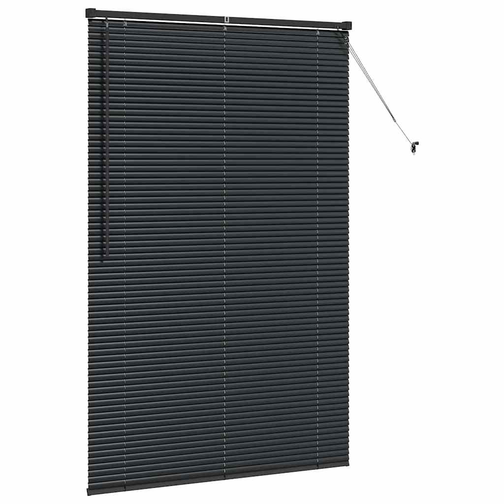 Tenda Veneziana Nero 175 x 110 cm 25 mm Alluminio