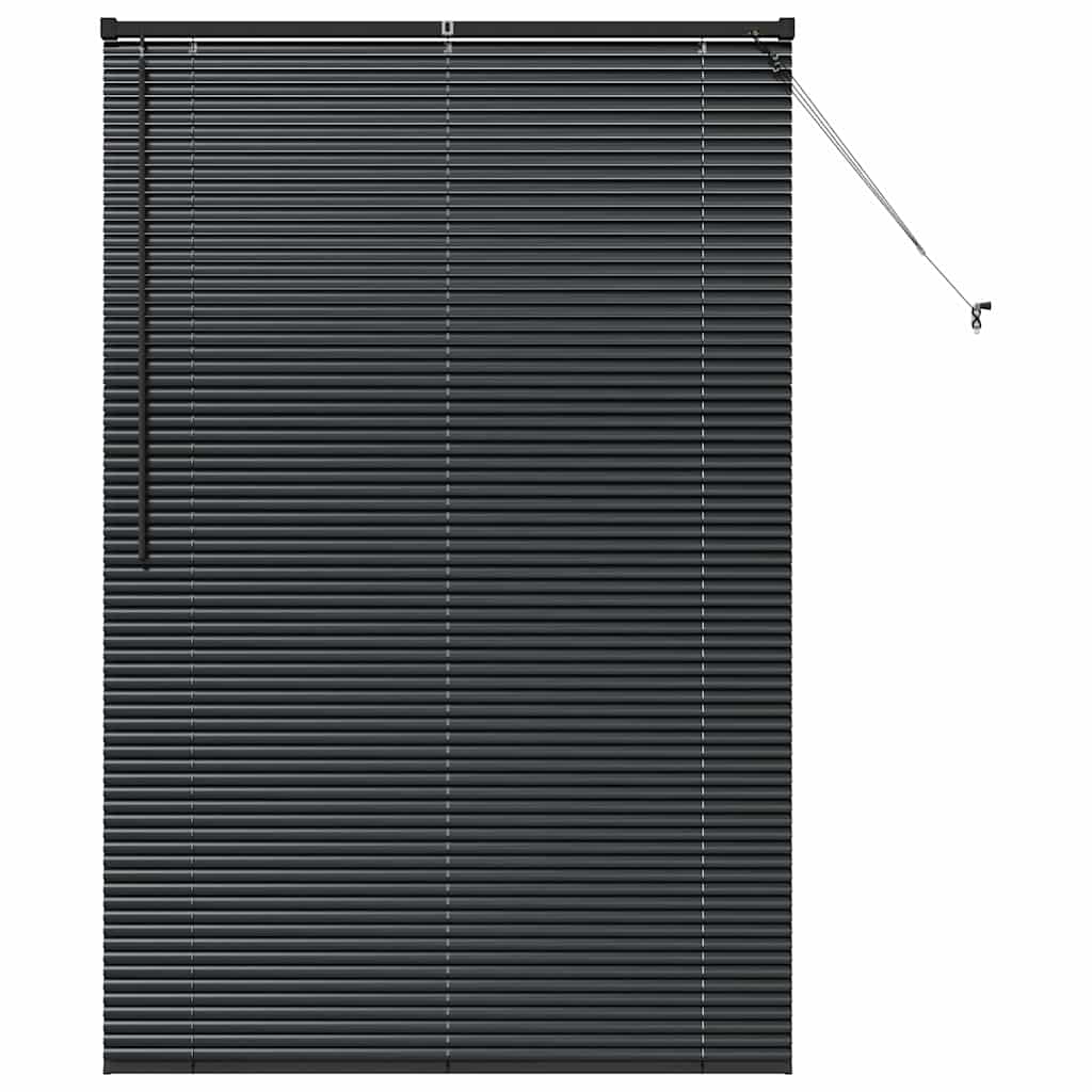 Tenda Veneziana Nero 175 x 115 cm 25 mm Alluminio