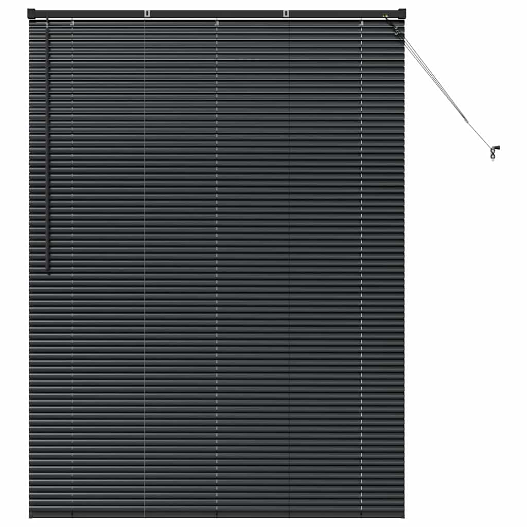 Tenda Veneziana Nero 175 x 130 cm 25 mm Alluminio