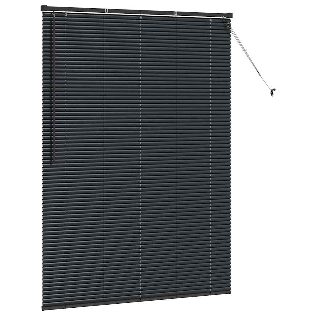 Tenda Veneziana Nero 175 x 135 cm 25 mm Alluminio