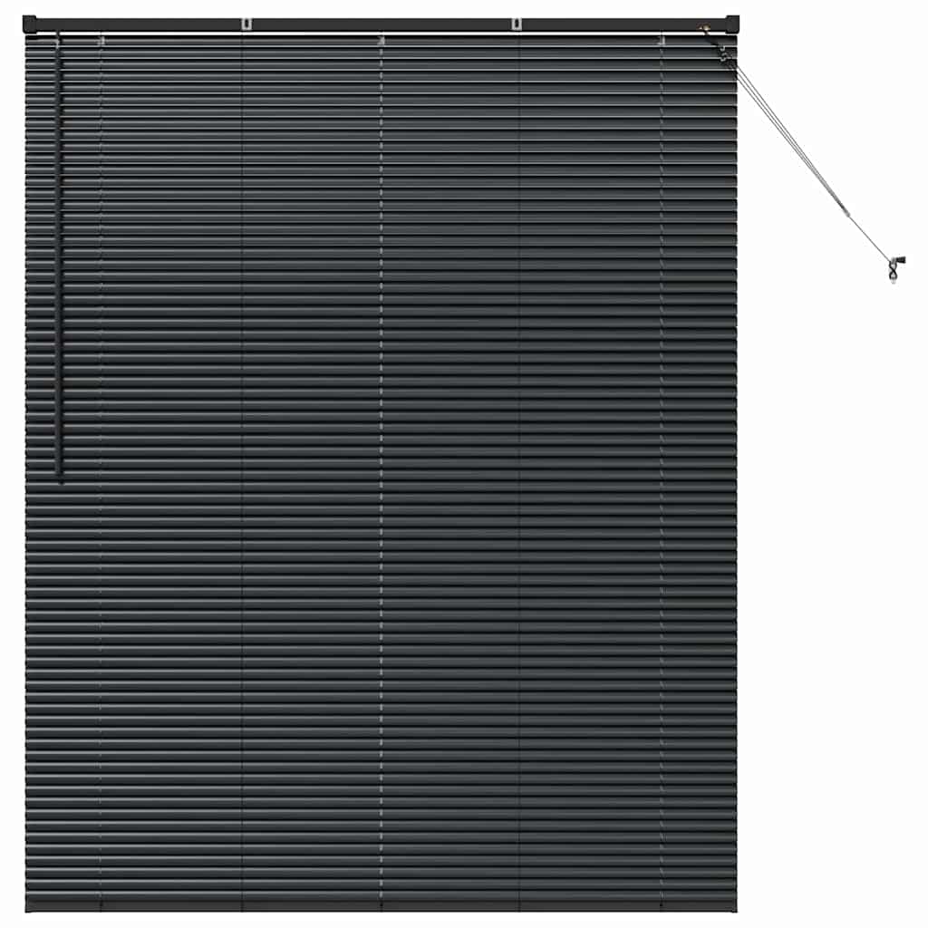 Tenda Veneziana Nero 175 x 140 cm 25 mm Alluminio