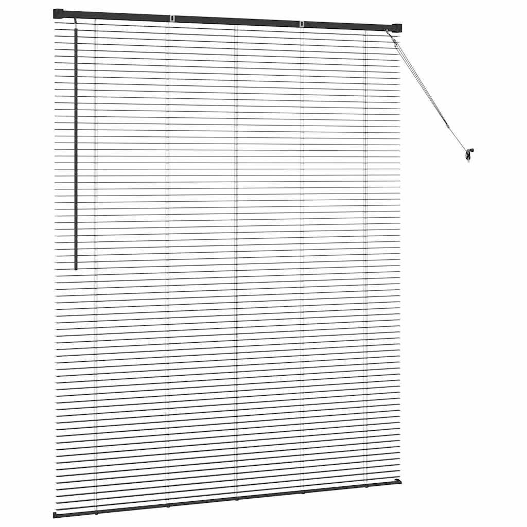 Tenda Veneziana Nero 175 x 150 cm 25 mm Alluminio