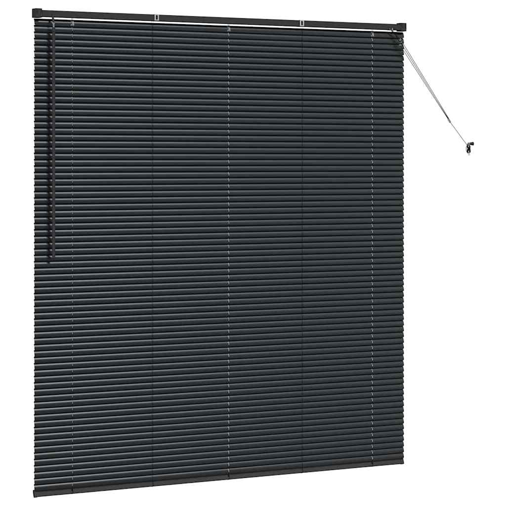 Tenda Veneziana Nero 175 x 155 cm 25 mm Alluminio