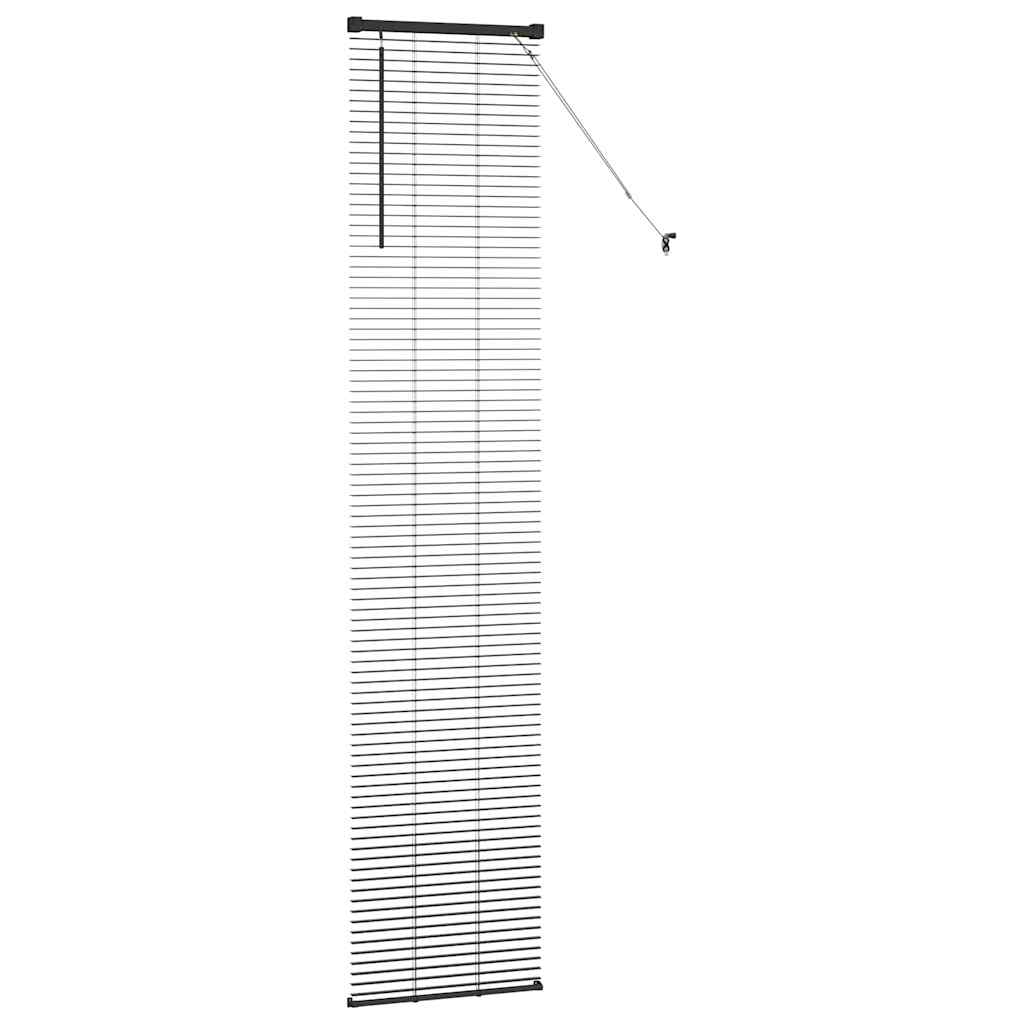 Tenda Veneziana Nero 220 x 40 cm 25 mm Alluminio