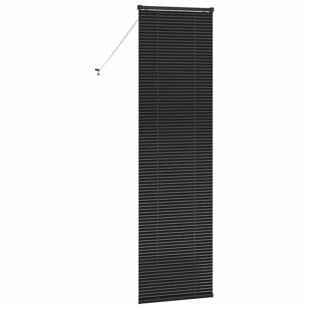 Tenda Veneziana Nero 220 x 60 cm 25 mm Alluminio