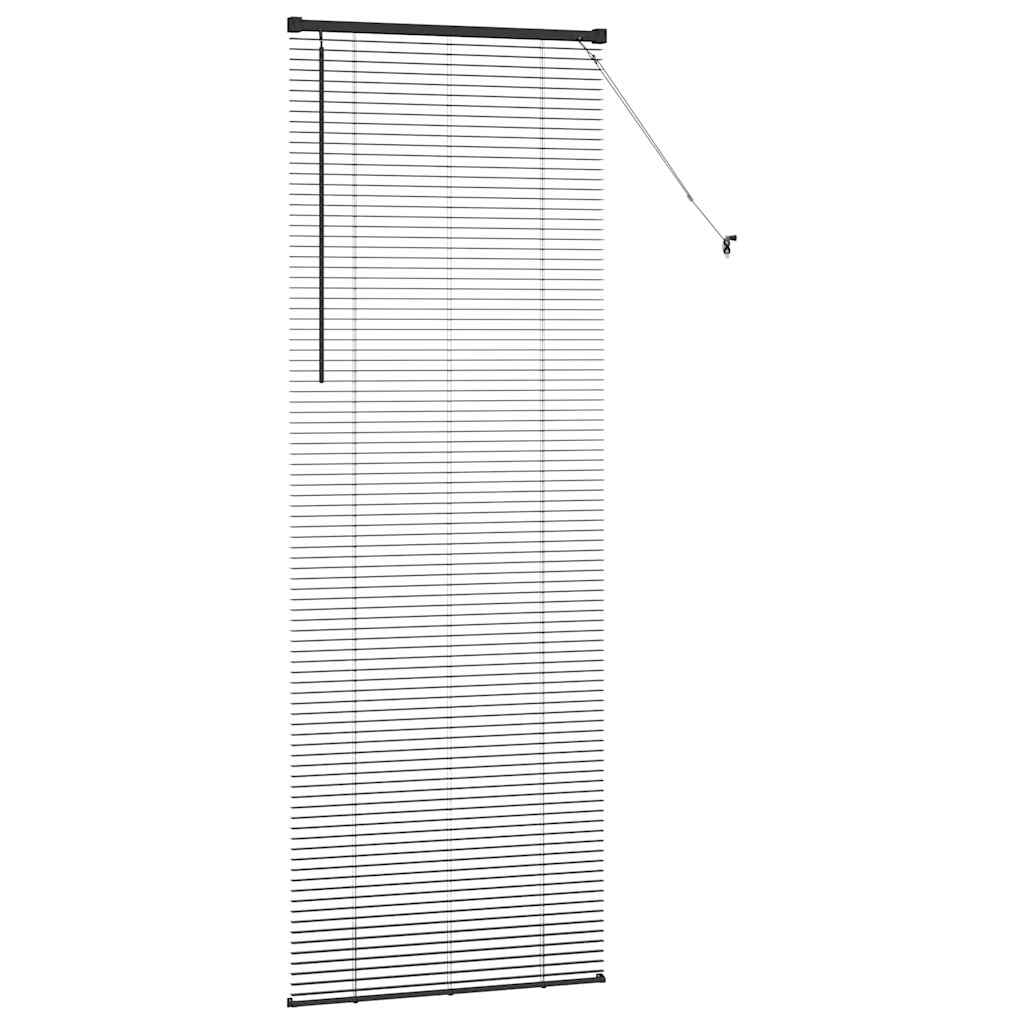 Tenda Veneziana Nero 220 x 75 cm 25 mm Alluminio