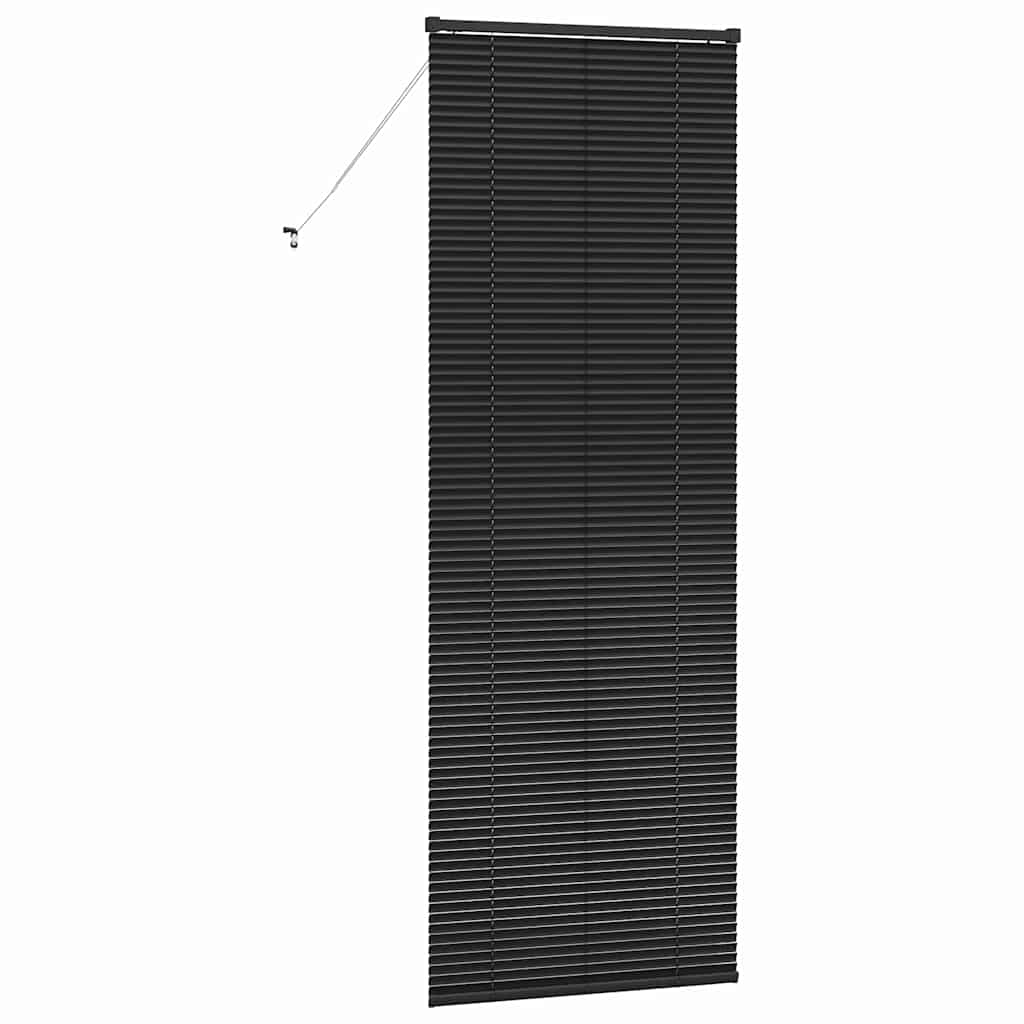 Tenda Veneziana Nero 220 x 75 cm 25 mm Alluminio