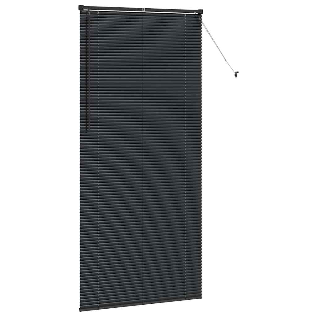 Tenda Veneziana Nero 220 x 100 cm 25 mm Alluminio
