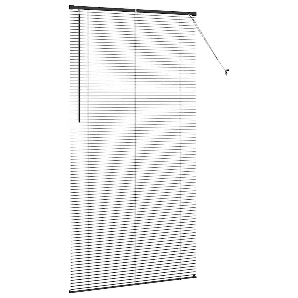 Tenda Veneziana Nero 220 x 110 cm 25 mm Alluminio