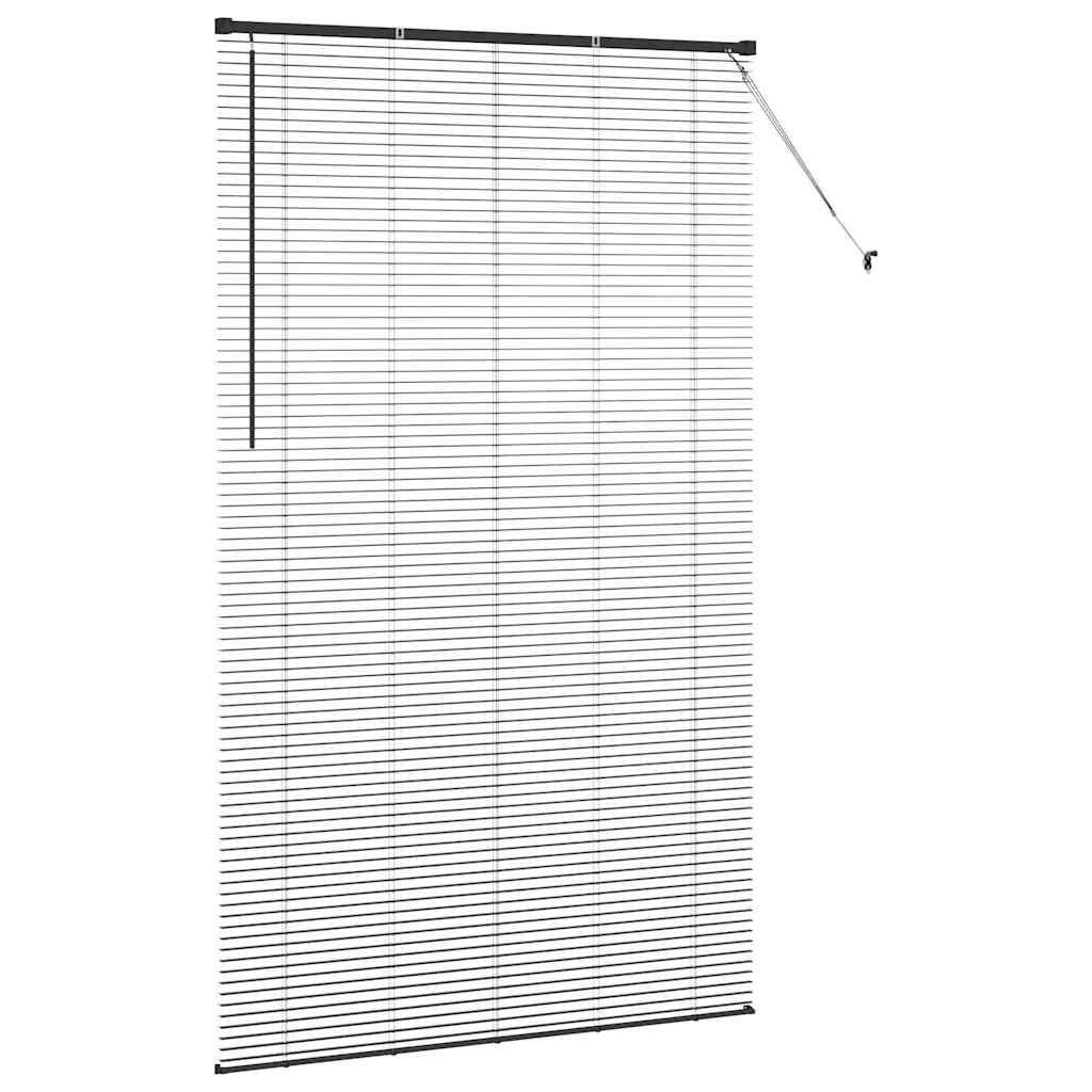 Tenda Veneziana Nero 220 x 125 cm 25 mm Alluminio