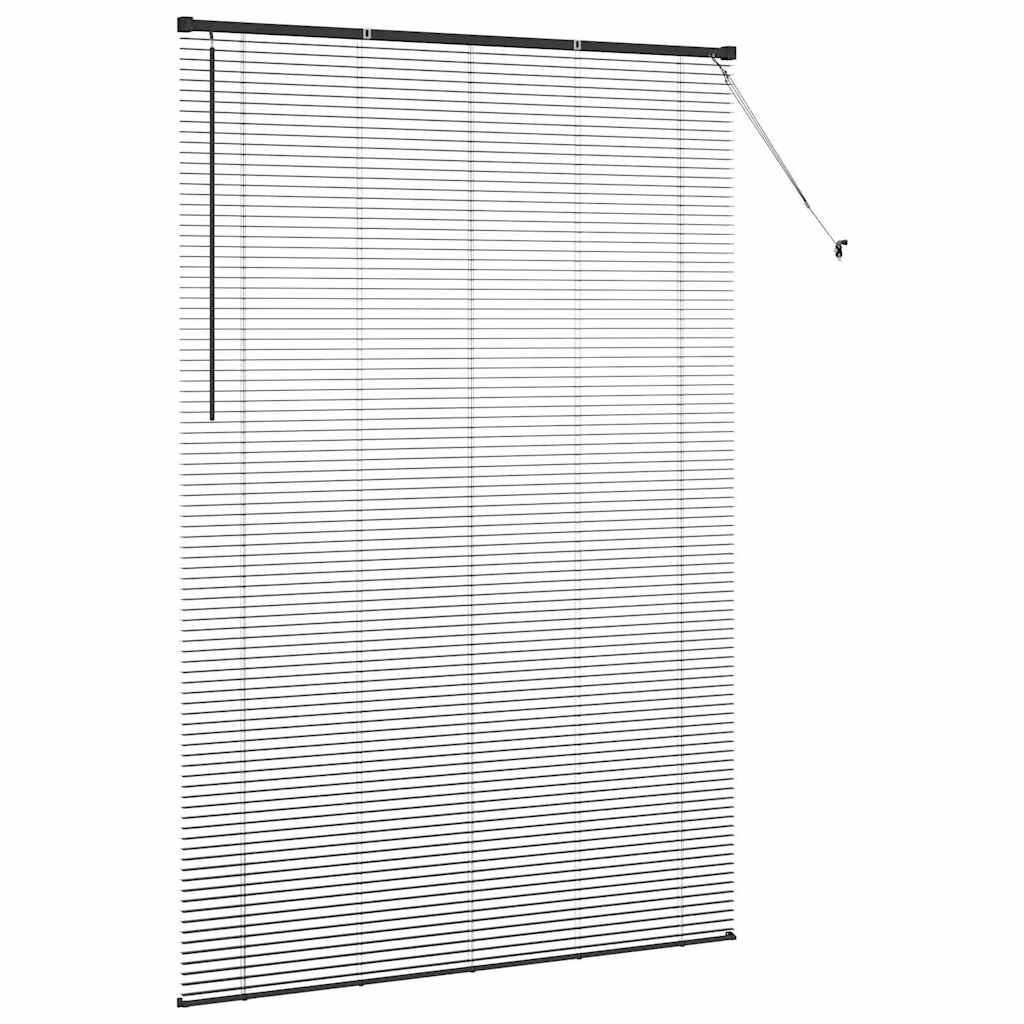 Tenda Veneziana Nero 220 x 145 cm 25 mm Alluminio