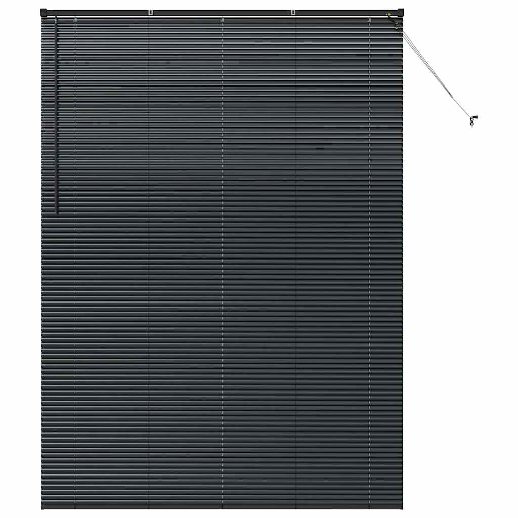 Tenda Veneziana Nero 220 x 155 cm 25 mm Alluminio