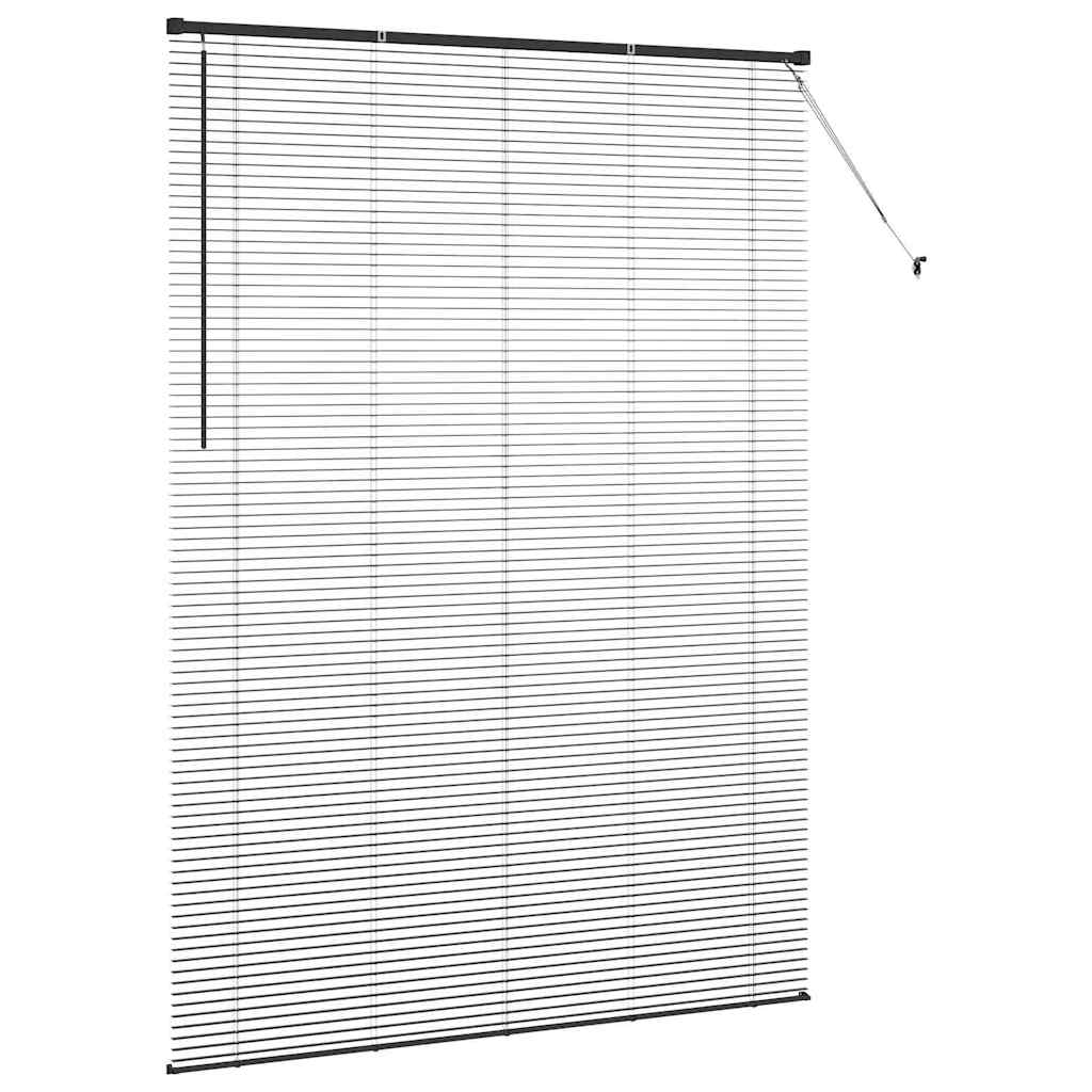 Tenda Veneziana Nero 220 x 155 cm 25 mm Alluminio