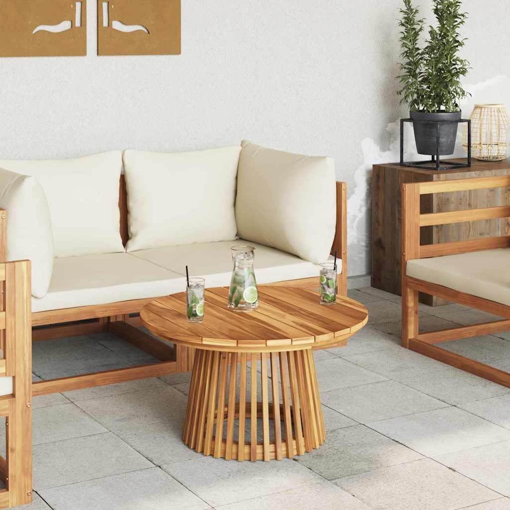 Tavolo laterale Marrone 70 x 70 x 40 cm Legno di teak solido