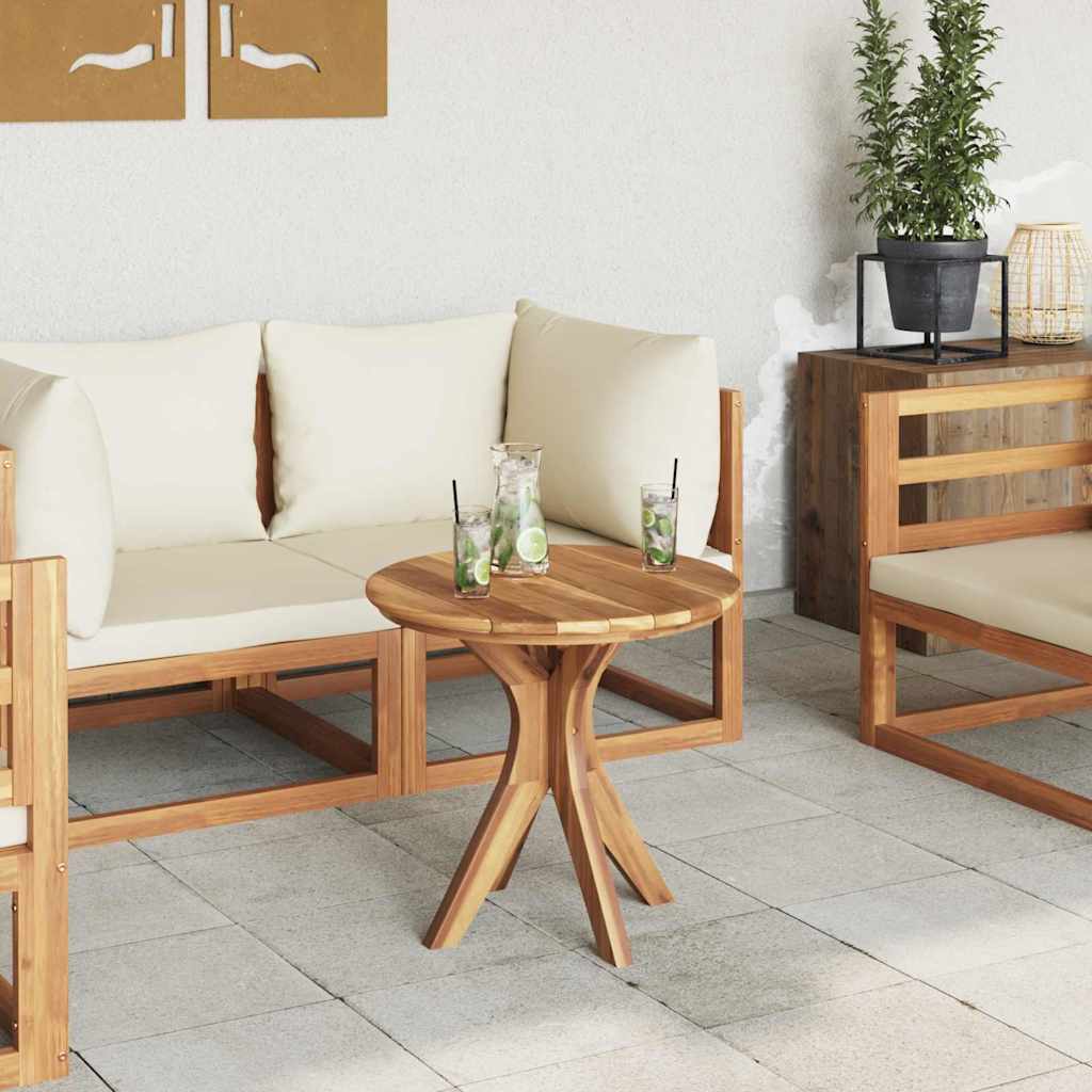 Tavolo laterale Marrone 55 x 55 x 51 cm Legno di teak solido