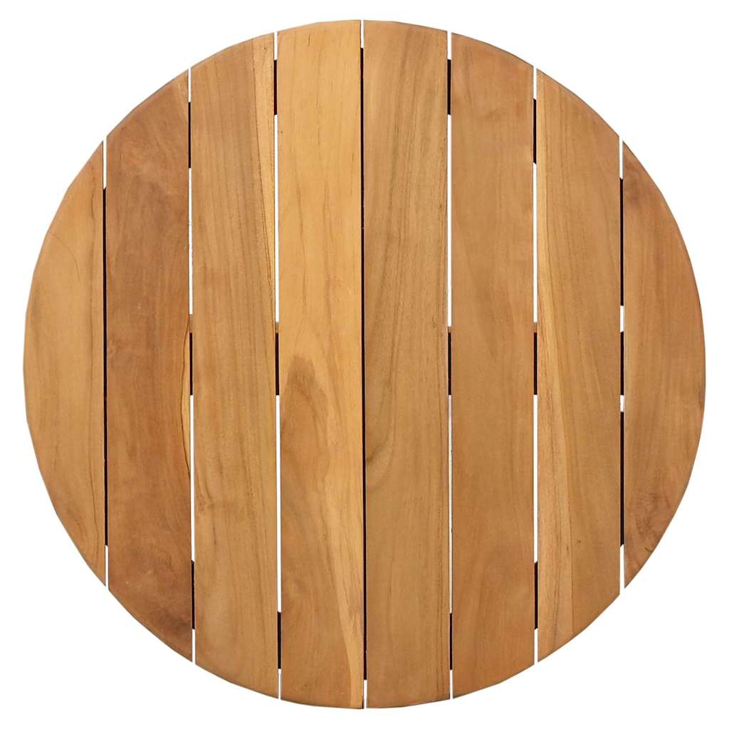 Tavolo laterale Marrone 55 x 55 x 51 cm Legno di teak solido