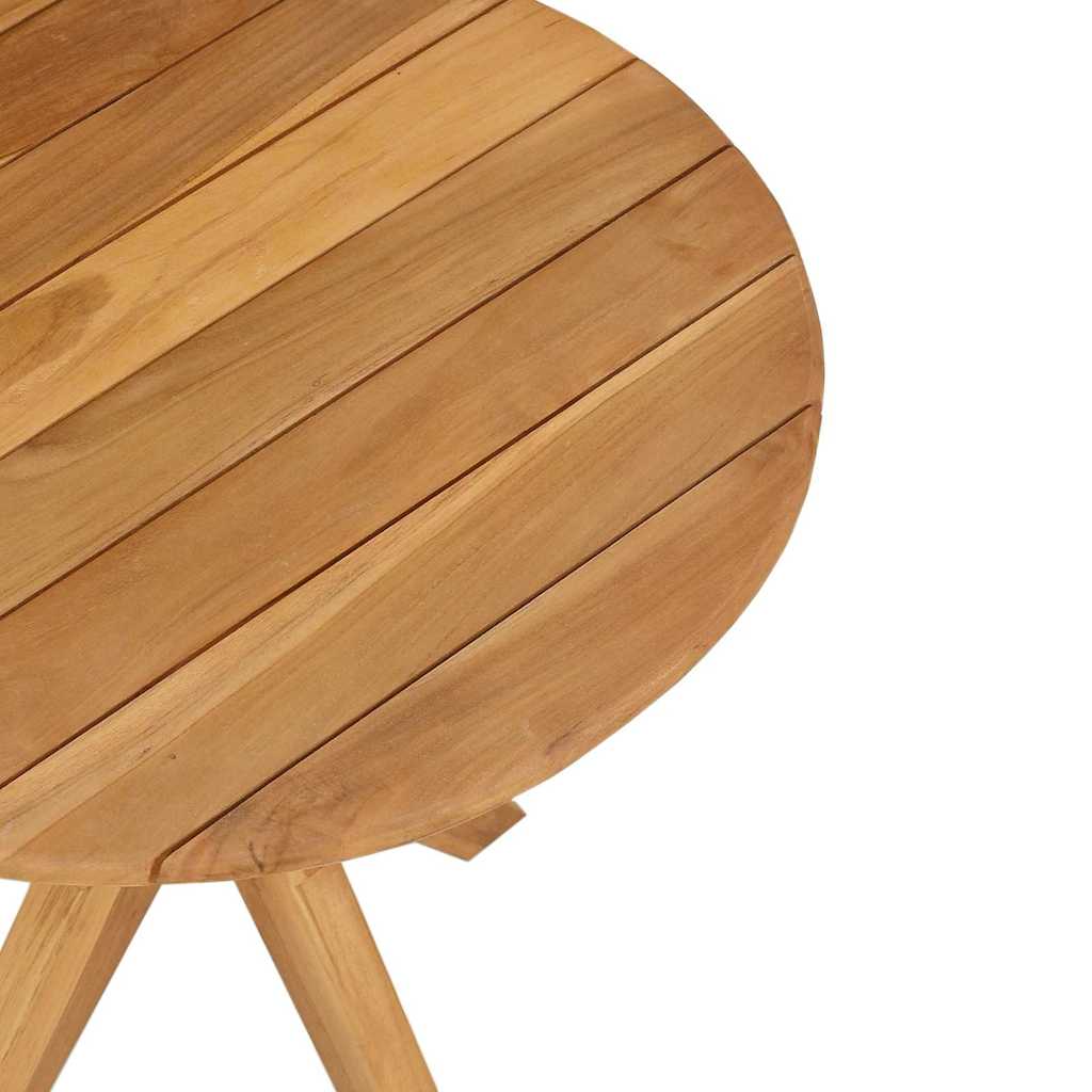 Tavolo laterale Marrone 55 x 55 x 51 cm Legno di teak solido