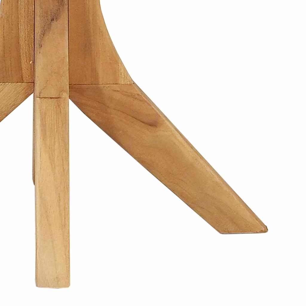 Tavolo laterale Marrone 55 x 55 x 51 cm Legno di teak solido