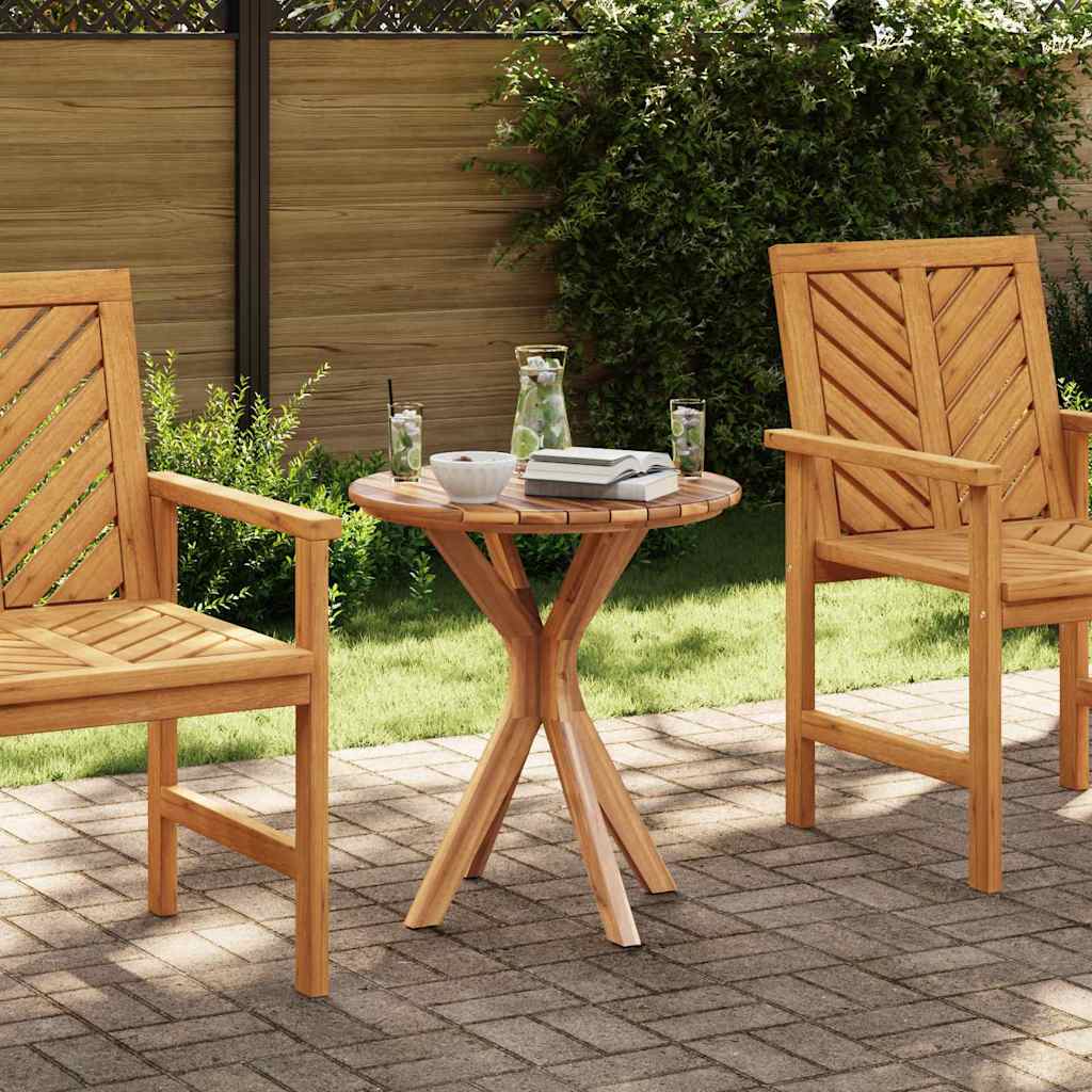 Tavolo laterale Marrone 70 x 70 x 75 cm Legno di teak solido