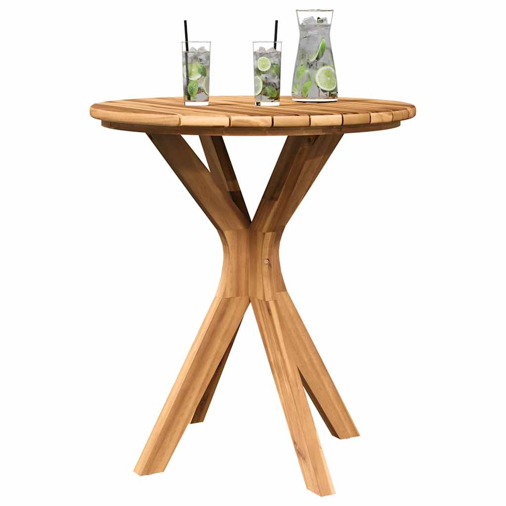 Tavolo laterale Marrone 70 x 70 x 75 cm Legno di teak solido