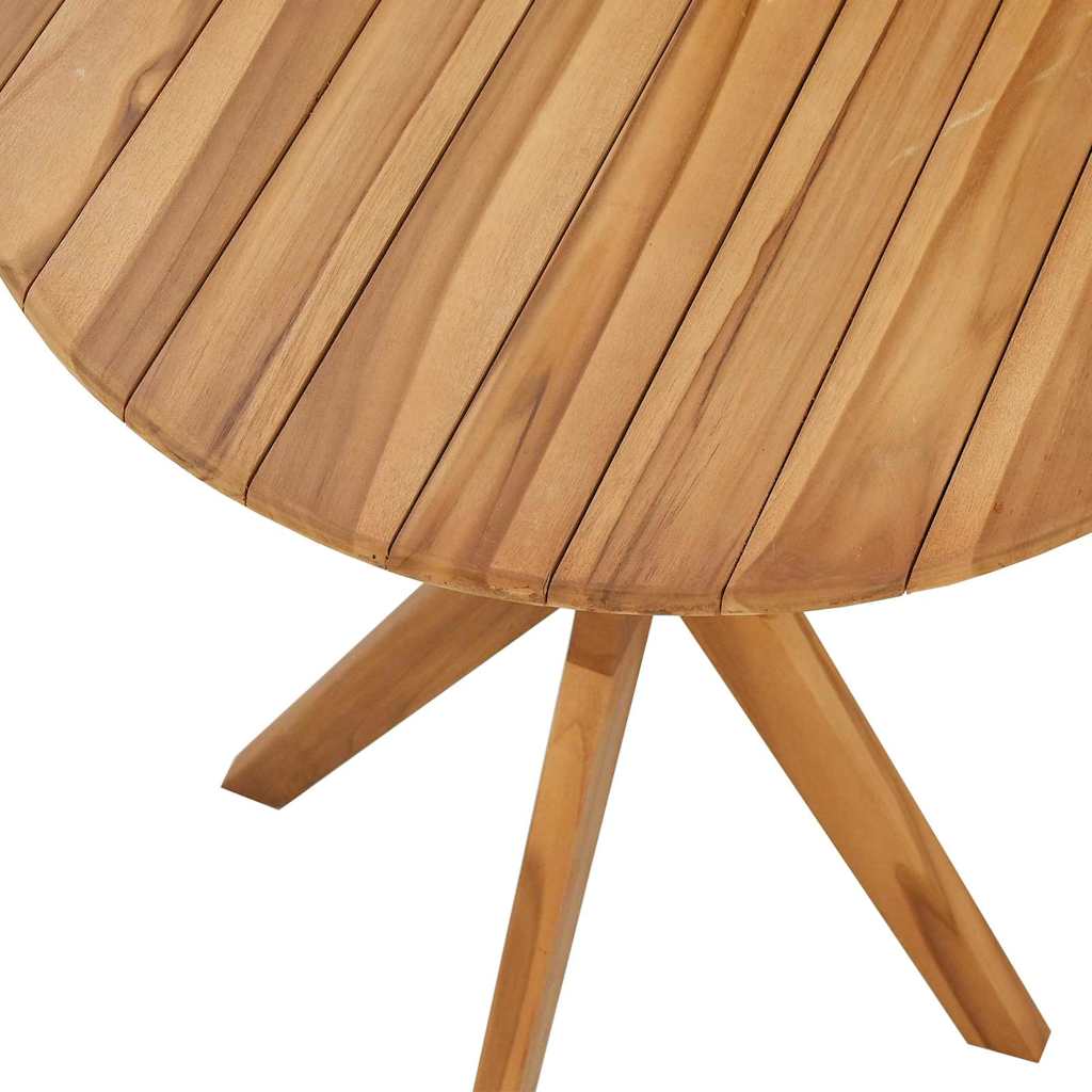 Tavolo laterale Marrone 70 x 70 x 75 cm Legno di teak solido