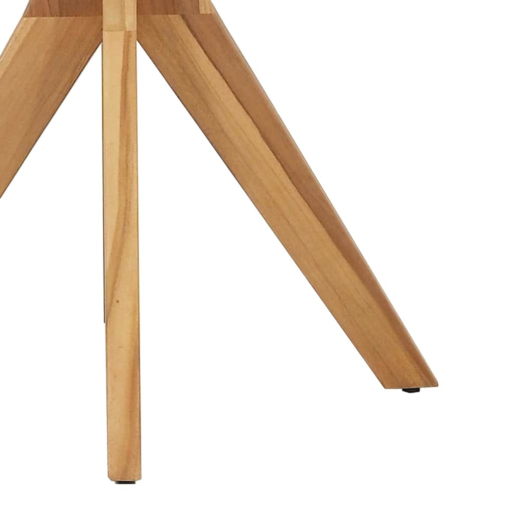 Tavolo laterale Marrone 70 x 70 x 75 cm Legno di teak solido