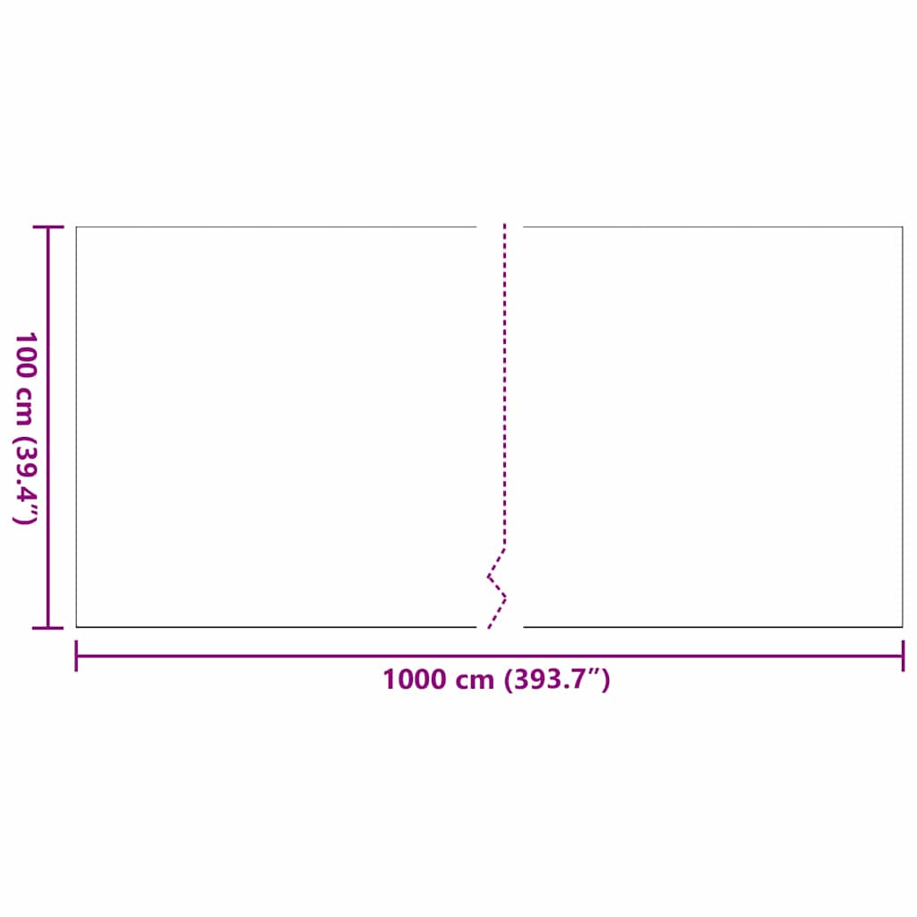 Erba artificiale 1000 x 100 x 4 cm PP e PE